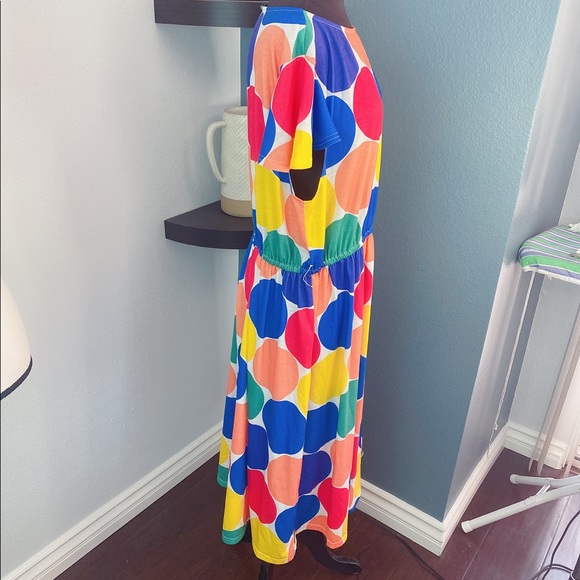 38. SHEIN Multicolored “Twister” Polka Dot Dress XL - Picture 3 of 5